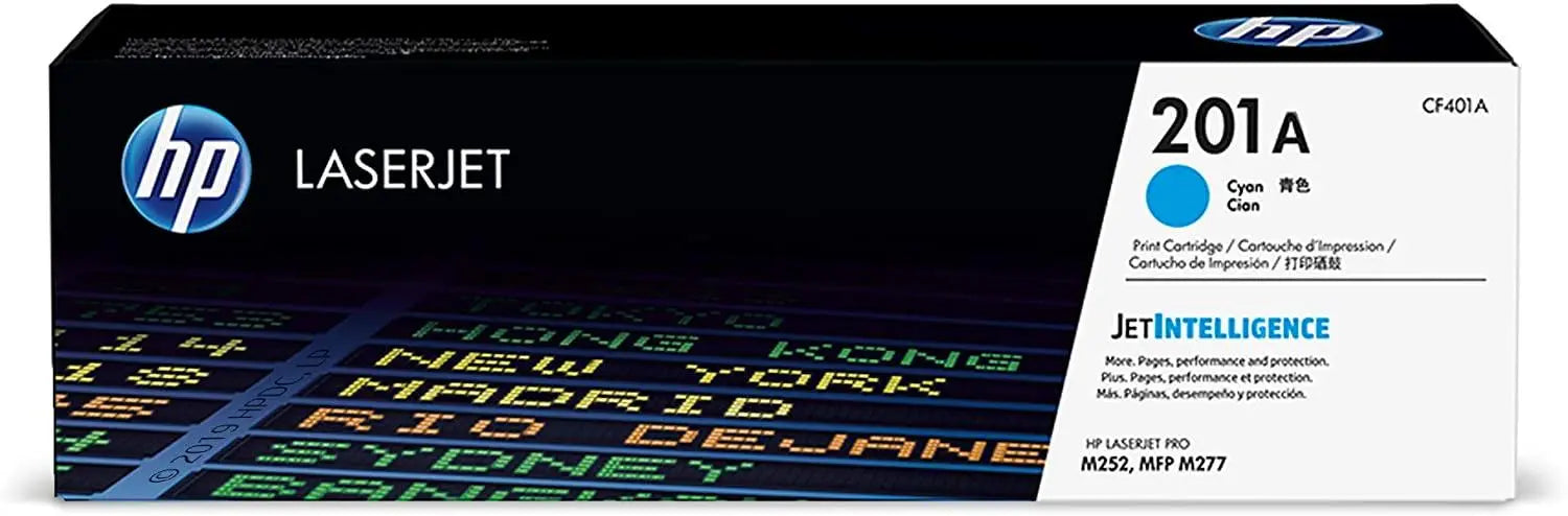 HP 201A Laserjet Toner Cartridge, Cyan - CF401A - eBuy UAE